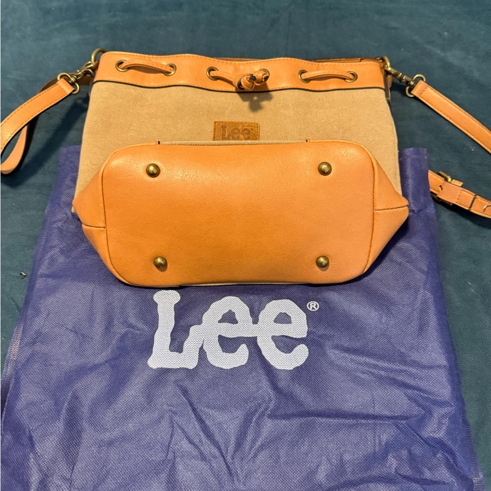 Lee Tan and Brown Crossbody Bag